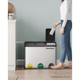 SONGMICS 45L Pedal Bin - Afvalscheiding - 55% Korting!