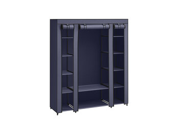 SONGMICS Stoffen Kledingkast - 45x150x175 cm - Navy Blue - 30% Korting!