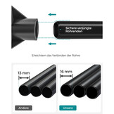 SONGMICS Stoffen Kledingkast - 45x150x175 cm - Navy Blue - 30% Korting!