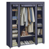 SONGMICS Stoffen Kledingkast - 45x150x175 cm - Navy Blue - 30% Korting!