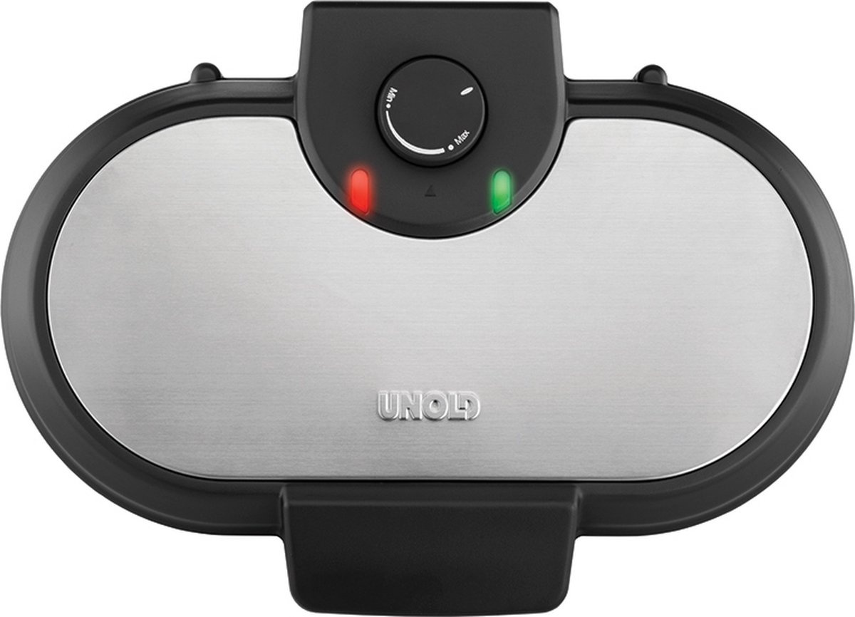 Unold 48165 Dubbele Pancakemaker Zwart/RVS - 59% Korting!