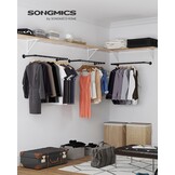 SONGMICS Wandrek Kleding (2 stuks) - Industrieel - 35% Korting!