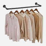 SONGMICS Wandrek Kleding (2 stuks) - Industrieel - 35% Korting!