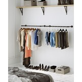 SONGMICS Wandrek Kleding (2 stuks) - Industrieel - 35% Korting!