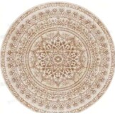 SONGMICS Ronde Vloerkleed 120cm Cappuccino Beige - 35% Korting!