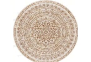 SONGMICS Ronde Vloerkleed 120cm Cappuccino Beige - 35% Korting!