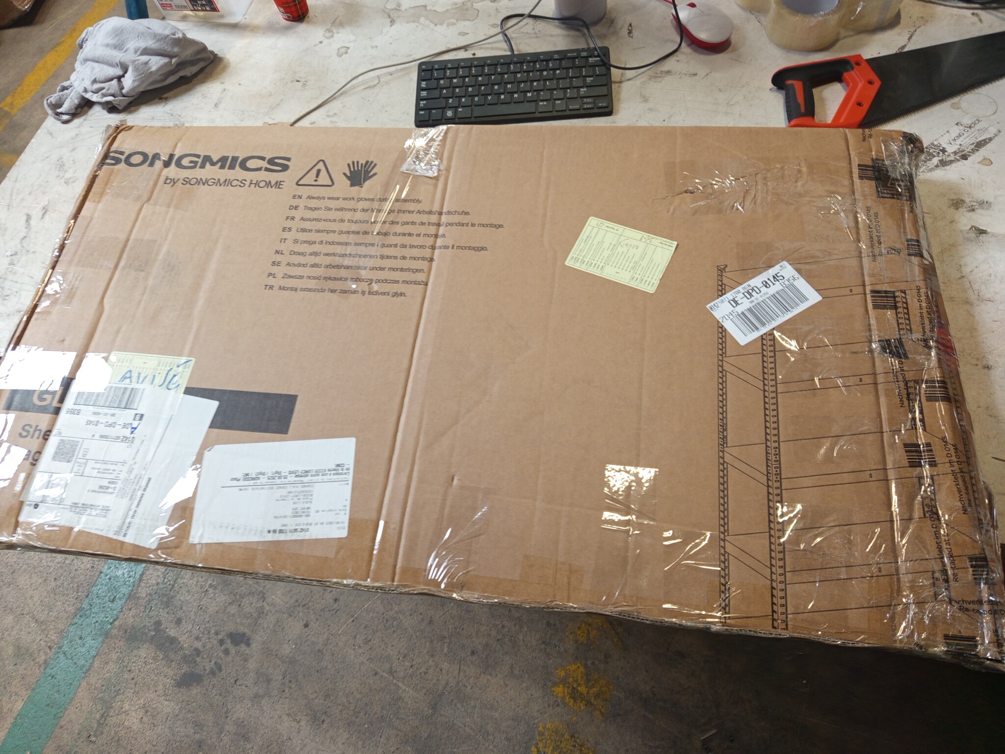 SONGMICS Stellingkast (50x100x200cm) - 875kg - 55% Korting