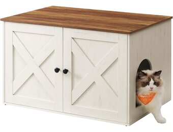 Stijlvolle Kattenbakombouw: 35% Korting - Snel op te zetten!