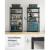 SONGMICS Stellingkast (50x100x200cm) - 875kg - 55% Korting