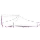 vidaXL Partytentdak 3x3m Blauw | 35% Korting