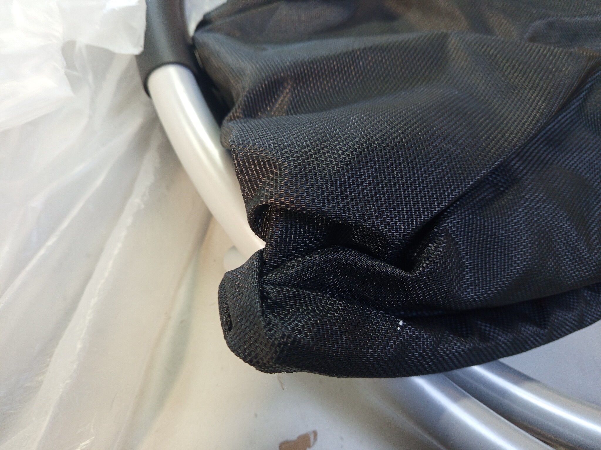 vidaXL Ligbed Geometrisch Zwart/Grijs Staal - Nu met 60% Korting!