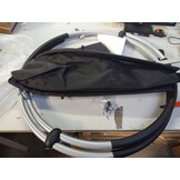 vidaXL Ligbed Geometrisch Zwart/Grijs Staal - Nu met 60% Korting!