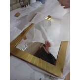 vidaXL Wandspiegel Zwart/Goud - 76% Korting! | 50x70cm