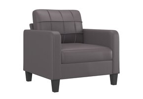 vidaXL Fauteuil Kunstleer Grijs - Nu 47% Korting!