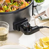 Tristar Elektrische hapjespan 1500W - PZ-9135 - Ø30cm Deksel - Maximale temperatuur 250⁰ C - PFAS-vrij