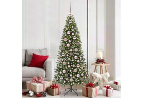 vidaXL Kerstbal Set: 300 LED, Roze Kunststof - 49% Korting!