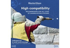 BlasterGlass Straalmiddel 10kg - 37% Korting!