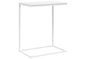 vidaXL Bijzettafel 55x35x66 cm bewerkt hout wit