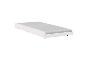 vidaXL Bedframe Wit 75x190cm Massief Grenen - 35% Korting!