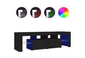 vidaXL Tv-meubel met LED-verlichting 140x36,5x40 cm zwart