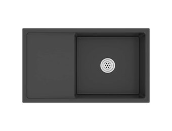 vidaXL Gootsteen RVS Zwart - 42% Korting