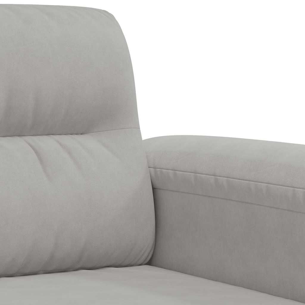 VidaXL Driezitsbank 180cm Microvezel Donkergrijs | 35% Korting!