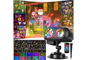 Litake Halloween & Kerstmis Projector - 43% Korting - 20 Films & 10 Kleuren