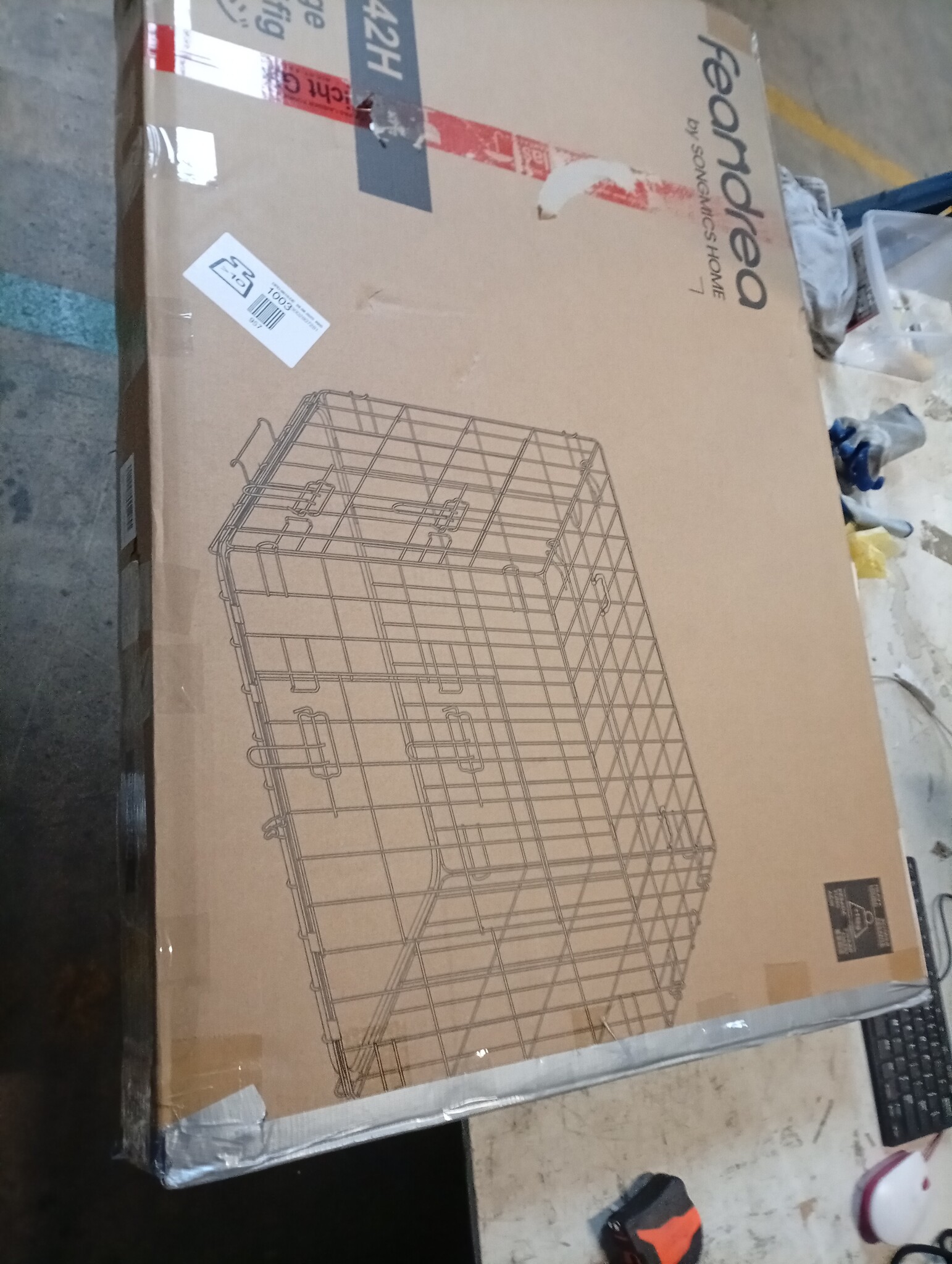 FEANDREA XL Hondenbench Zwart (55% Korting)