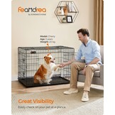 FEANDREA XL Hondenbench Zwart (55% Korting)