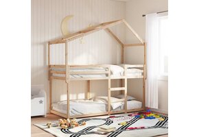 vidaXL Kinderbedhuisje Grenenhout - 42% Korting