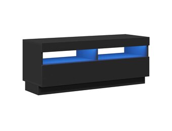 vidaXL TV-meubel met LED Zwart 100x35x40 cm - 37% Korting