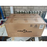 vidaXL Tweezitsbank 120 cm stof zwart - 41% Korting!
