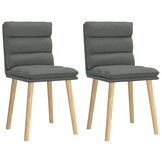 vidaXL Eetkamerstoelen 2 st. Donkergrijs - 47% Korting