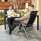 SONGMICS Tuinstoelen Set (2x) - Aluminium, Verstelbaar (35% Korting)