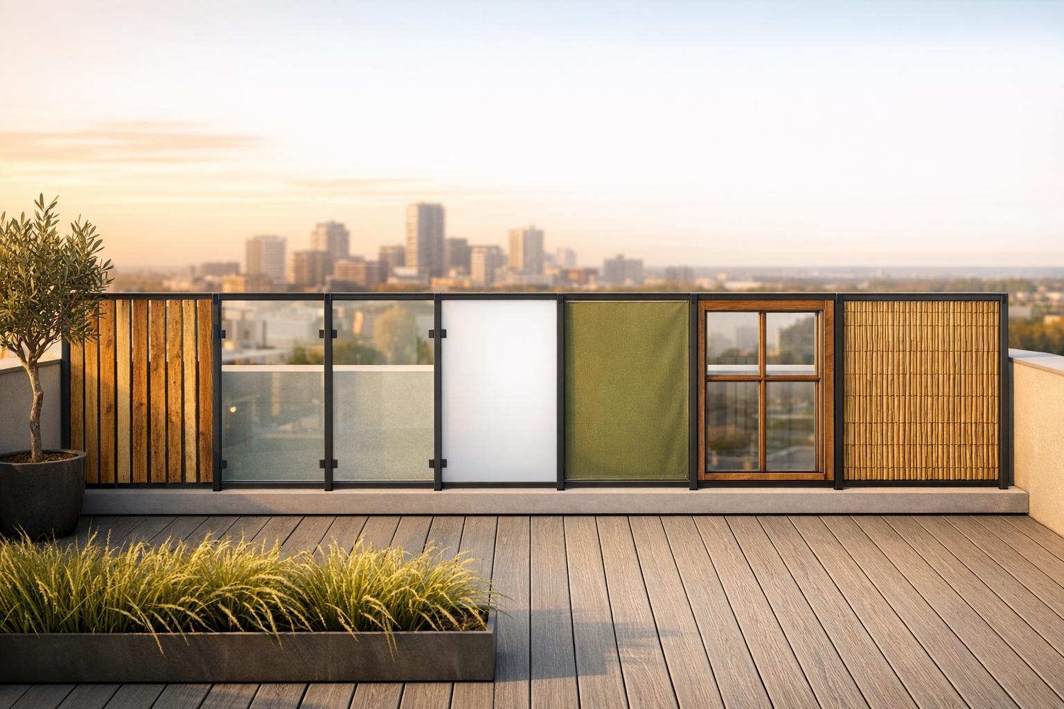 Balkon afschermen tegen wind: de beste opties op een rij