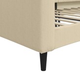 vidaXL Slaapbank Crème - 80x200 cm - Stoffen Bekleding - 53% Korting!