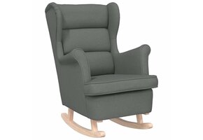 vidaXL Schommelstoel Donkergrijs Stof - 47% Korting!