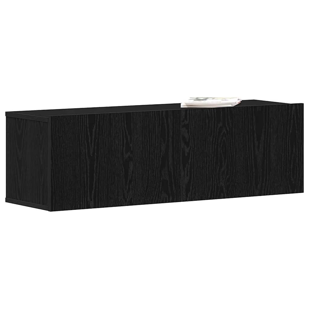 vidaXL TV-kast Zwart eiken 100x30x30cm | -64% | Retourtje.nl