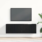 vidaXL TV-kast Zwart eiken 100x30x30cm | -64% | Retourtje.nl
