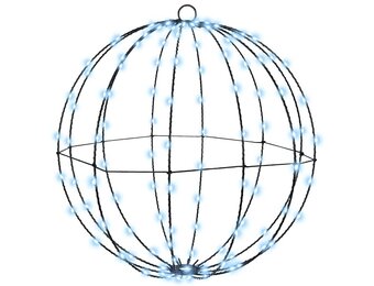 vidaXL Kerstbal 40cm Metaal 120 LED Koudwit - Nu 57% Korting!