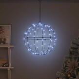 vidaXL Kerstbal 40cm Metaal 120 LED Koudwit - Nu 57% Korting!