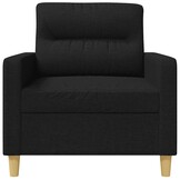 vidaXL Fauteuil 60 cm Stof Zwart - 47% Korting!