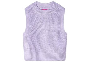 Gebreide Kinderspencer Lichtlila (Maat 128) - 47% Korting