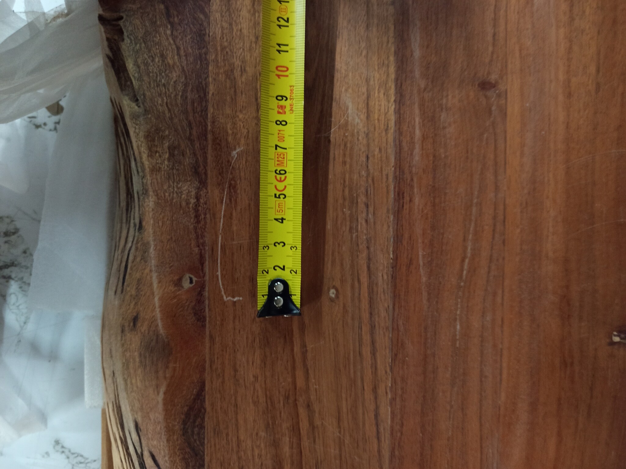 vidaXL Wandschap Acaciahout met Natuurlijke Rand - 55% Korting