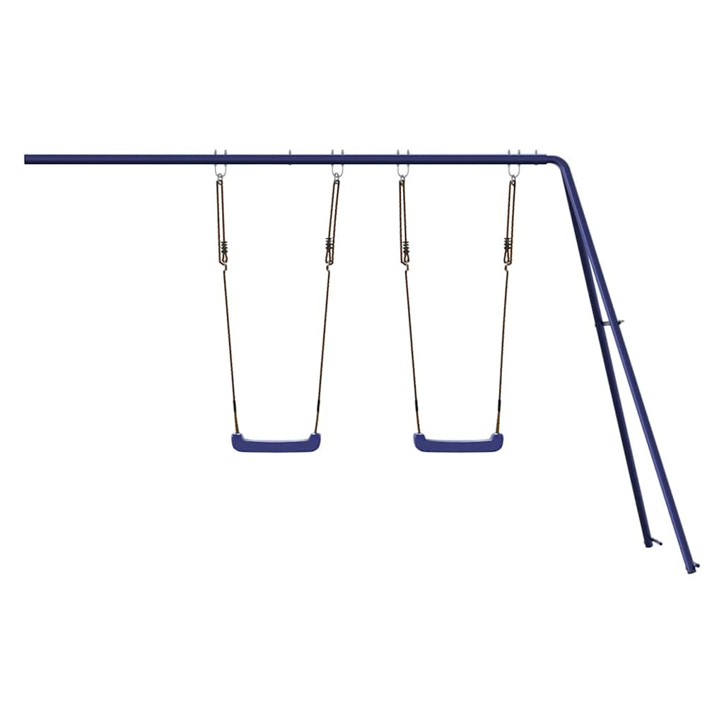 vidaXL Glijbaan & Schommels Speelhuis - Blauw (62% Korting)