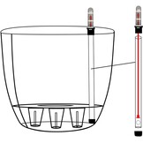 T4U Zelfbewaterende Bloempotten (Set van 4) - 15cm Wit - 37% Korting