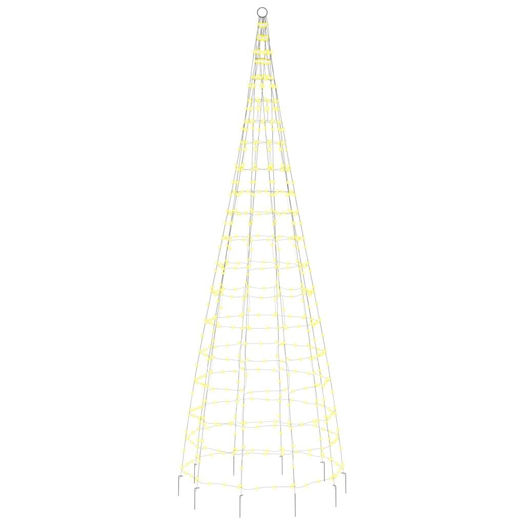 vidaXL LED-kerstboom aan vlaggenmast - 550 LED's Warm Wit - 300 cm - 76% Korting
