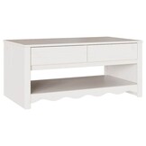 vidaXL Salontafel Wit Grenenhout - 35% Korting
