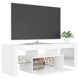 vidaXL TV-meubel met LED 120x35x40 cm Wit - Nu 35% Korting!