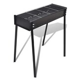 vidaXL Houtskoolbarbecue Staand Vierkant 75x28 cm - 55% Korting